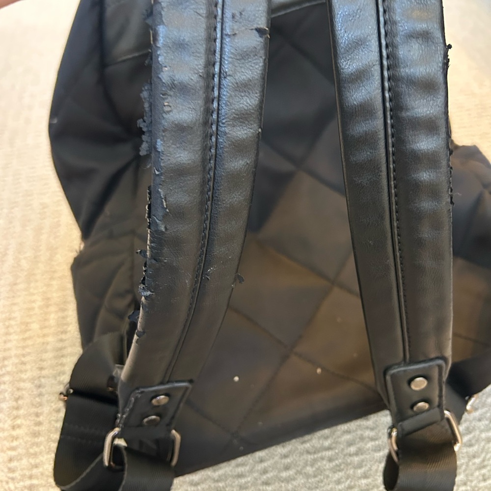Peloton x Sol & Selene Quilted Black Backpack - Picture 13 of 13
